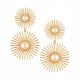 Pearl Glow 18K Gold Plated Floral Statement Earrings